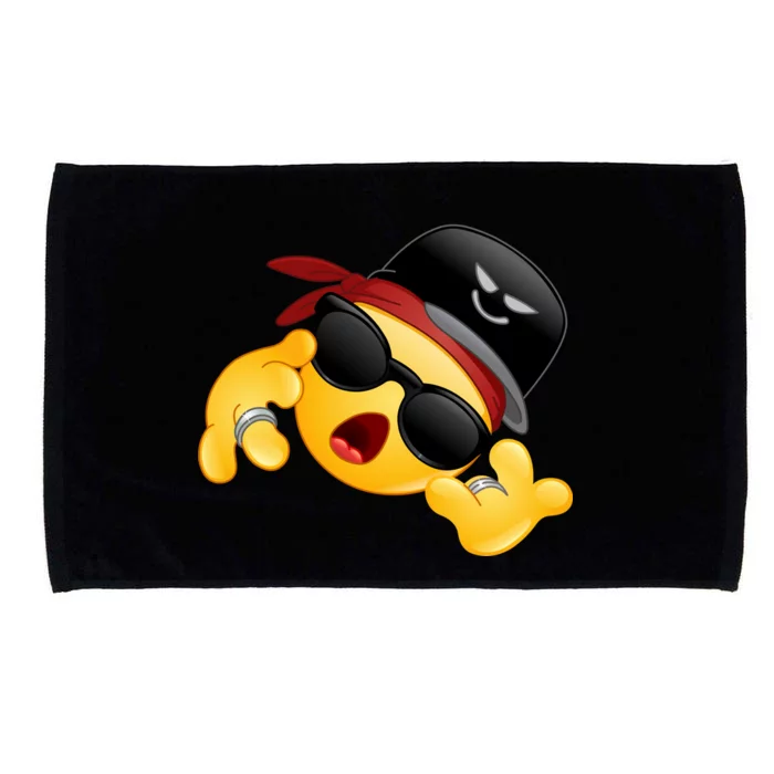 Gangster Emoji Smiley Microfiber Hand Towel