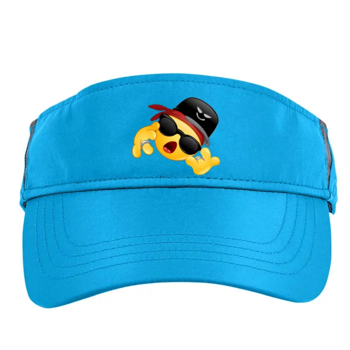 Gangster Emoji Smiley Adult Drive Performance Visor