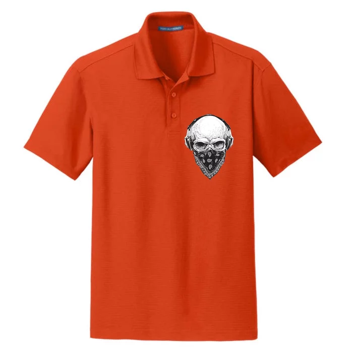 Gangster Skull Dry Zone Grid Performance Polo