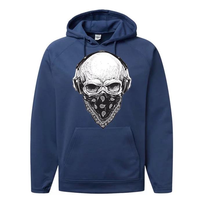 Gangster Skull Performance Fleece Hoodie