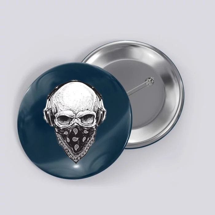 Gangster Skull Button