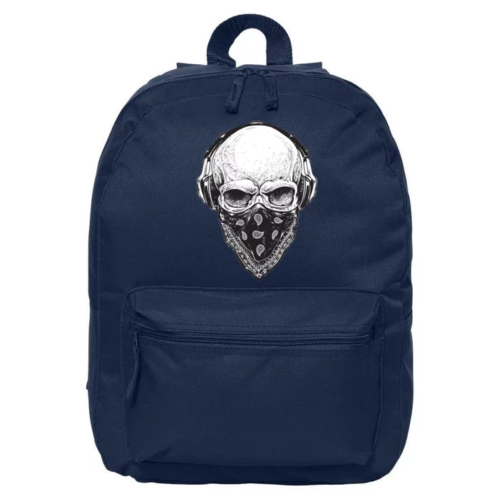 Gangster Skull 16 in Basic Backpack