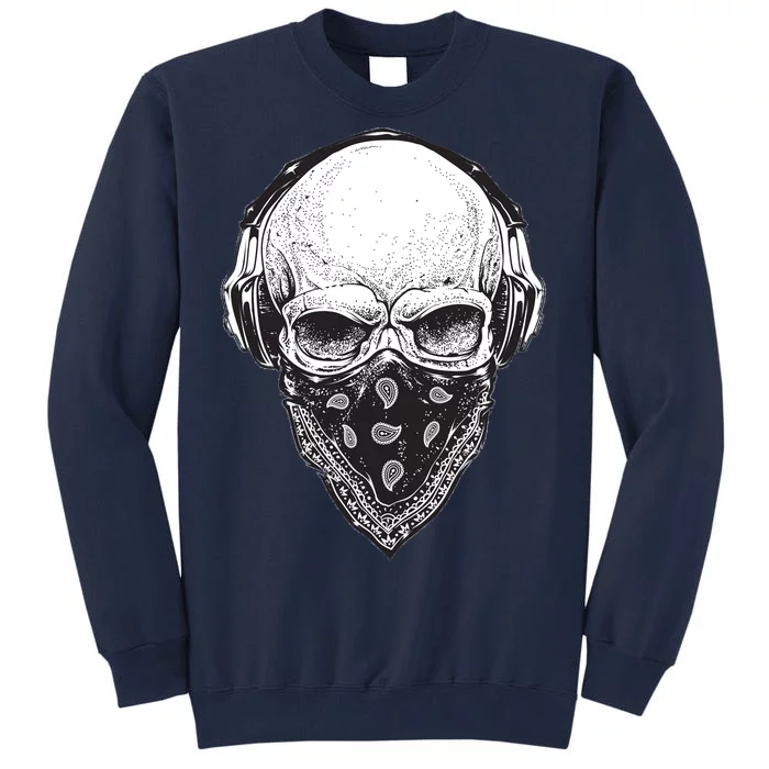 Gangster Skull Tall Sweatshirt