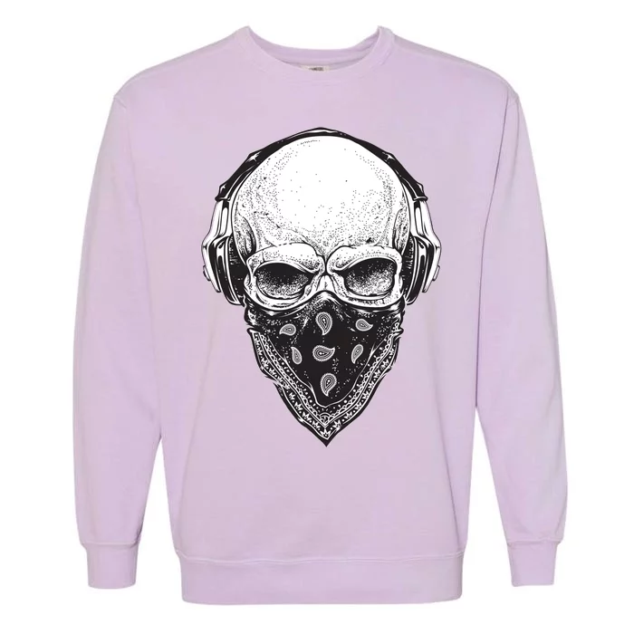 Gangster Skull Garment-Dyed Sweatshirt