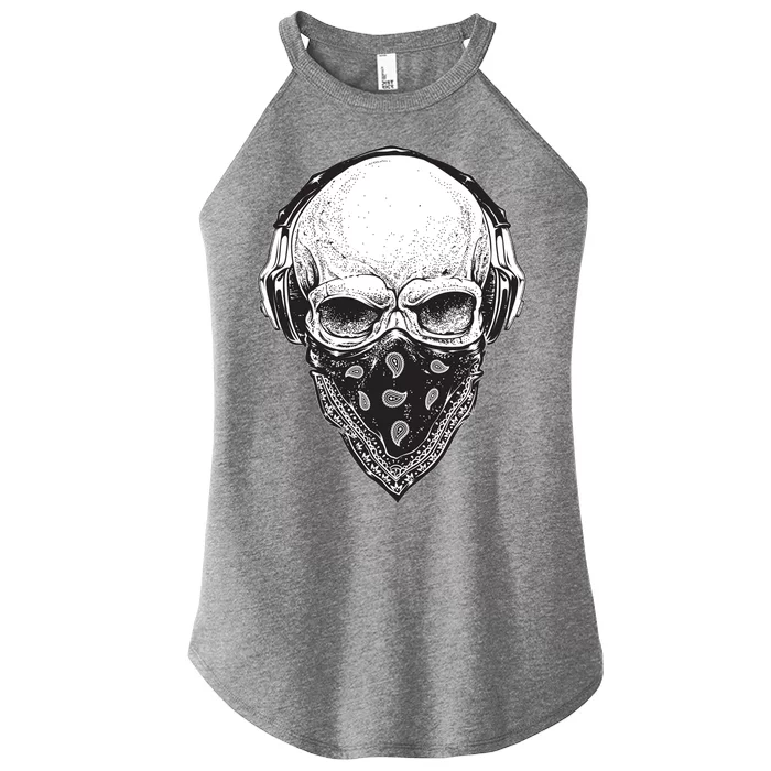 Gangster Skull Women’s Perfect Tri Rocker Tank