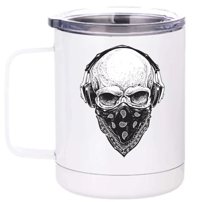 Gangster Skull Front & Back 12oz Stainless Steel Tumbler Cup