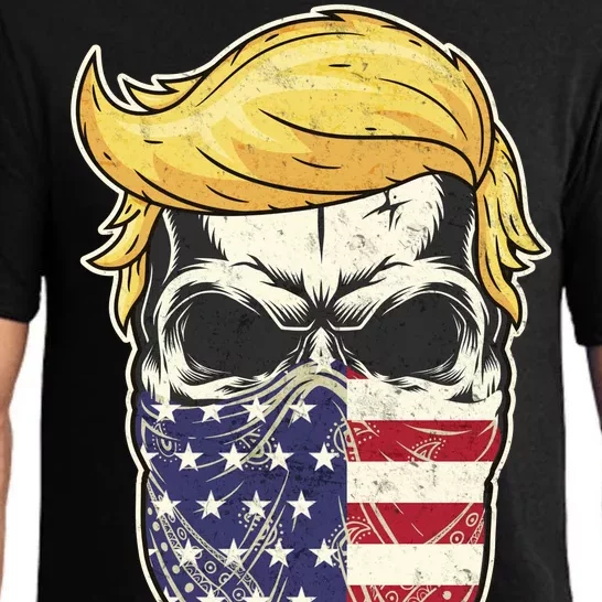 Gangster Trump USA Bandanna Skull Pajama Set