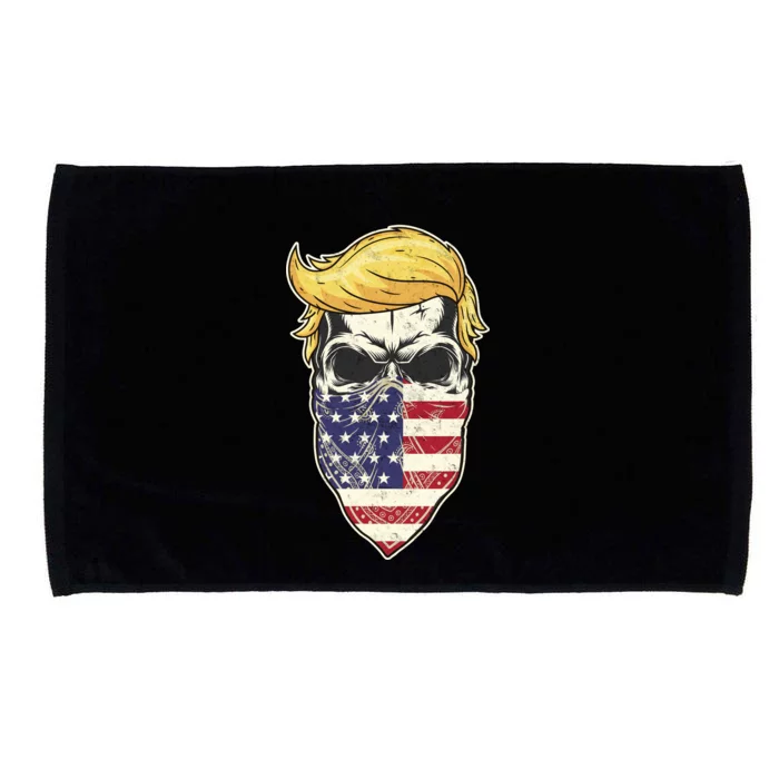 Gangster Trump USA Bandanna Skull Microfiber Hand Towel