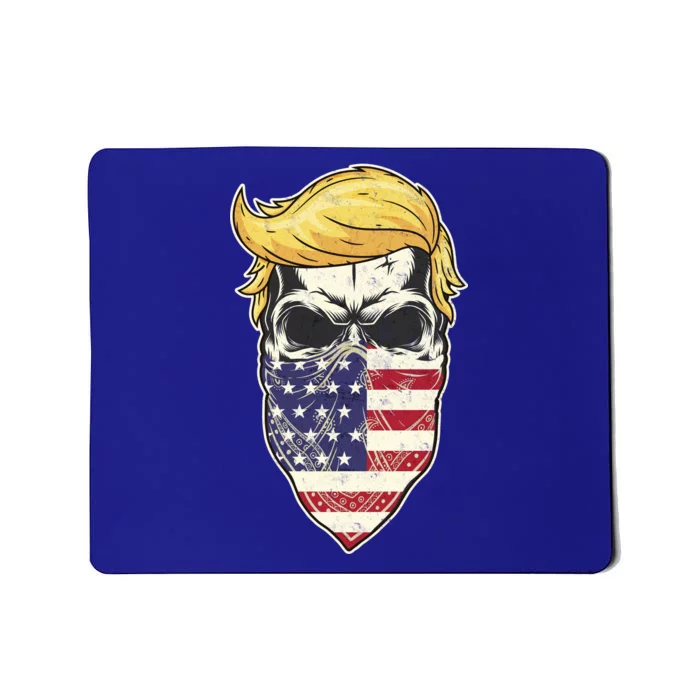 Gangster Trump USA Bandanna Skull Mousepad