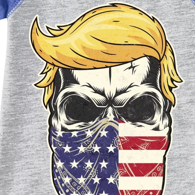 Gangster Trump USA Bandanna Skull Infant Baby Jersey Bodysuit