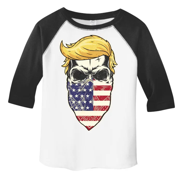 Gangster Trump USA Bandanna Skull Toddler Fine Jersey T-Shirt