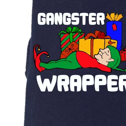 Gangster Wrapper Elf Gift Wrapping Doggie 3-End Fleece Hoodie