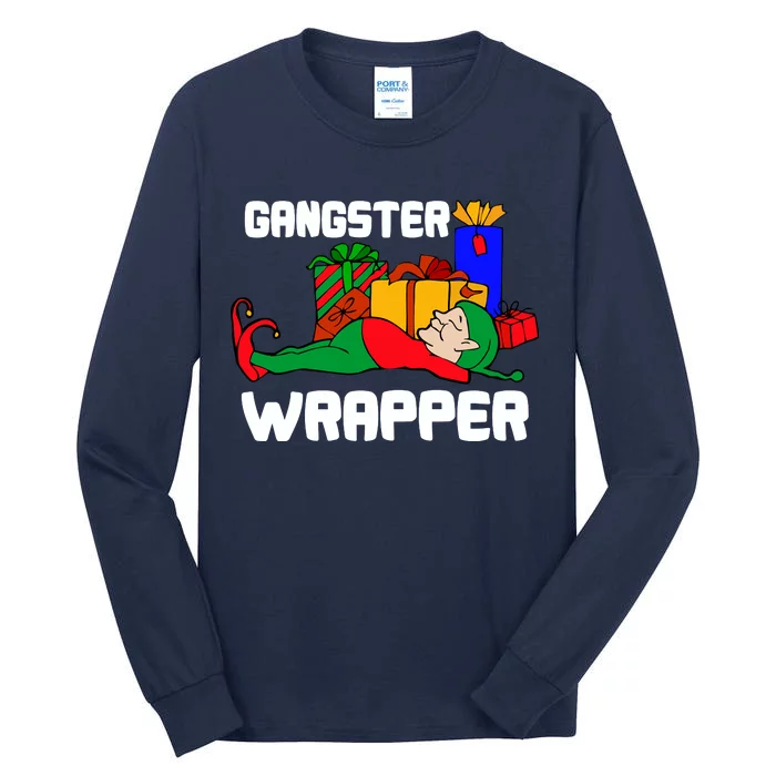 Gangster Wrapper Elf Gift Wrapping Tall Long Sleeve T-Shirt