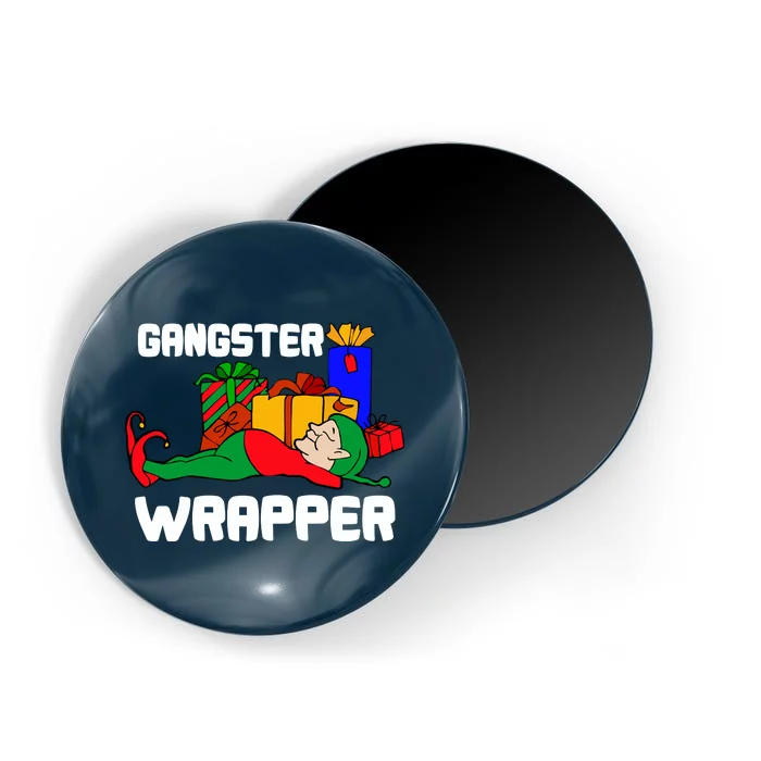 Gangster Wrapper Elf Gift Wrapping Magnet