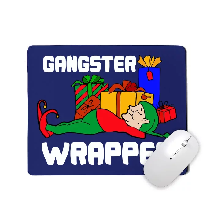 Gangster Wrapper Elf Gift Wrapping Mousepad