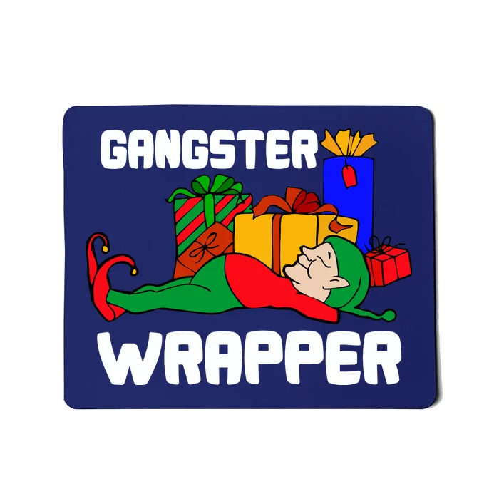 Gangster Wrapper Elf Gift Wrapping Mousepad