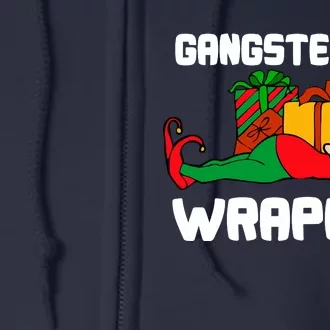 Gangster Wrapper Elf Gift Wrapping Full Zip Hoodie