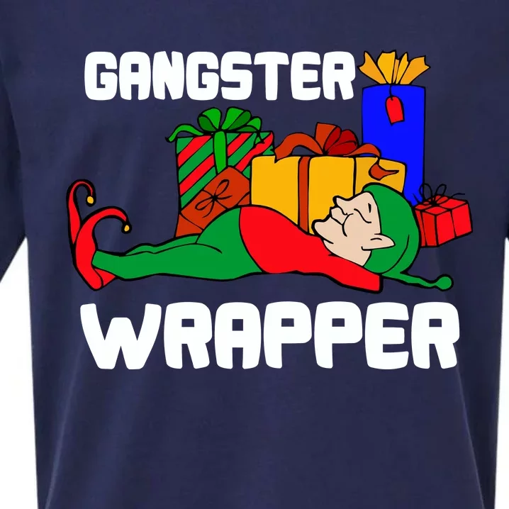 Gangster Wrapper Elf Gift Wrapping Sueded Cloud Jersey T-Shirt