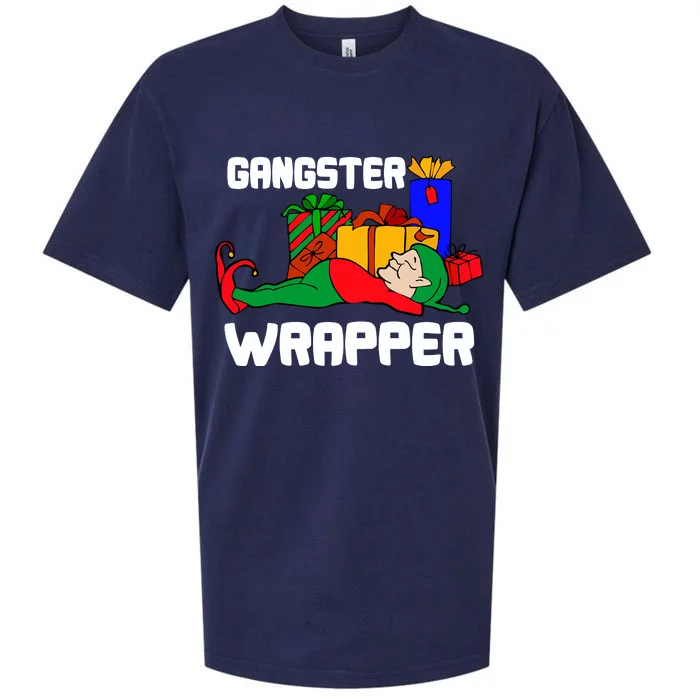 Gangster Wrapper Elf Gift Wrapping Sueded Cloud Jersey T-Shirt