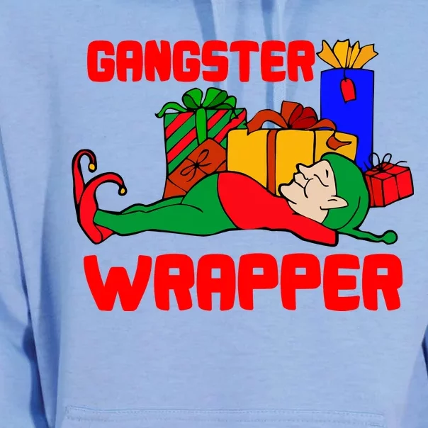 Gangster Wrapper Elf Gift Wrapping Unisex Surf Hoodie