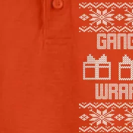 Gangster Wrapper Ugly Christmas Dry Zone Grid Performance Polo