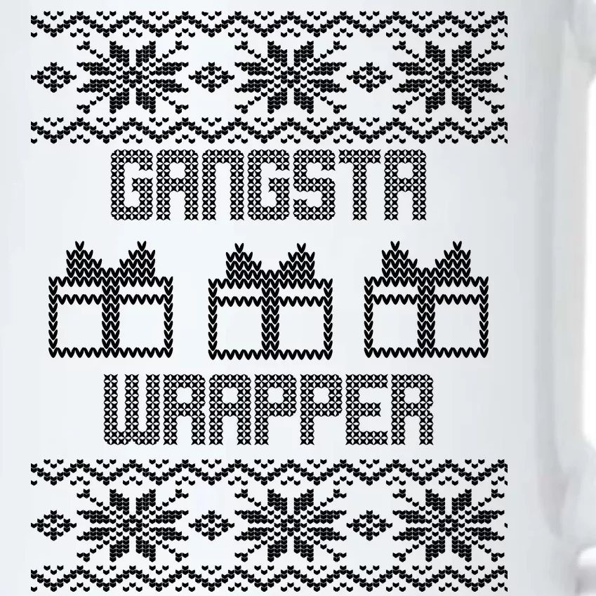 Gangster Wrapper Ugly Christmas Black Color Changing Mug