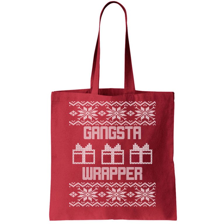 Gangster Wrapper Ugly Christmas Tote Bag