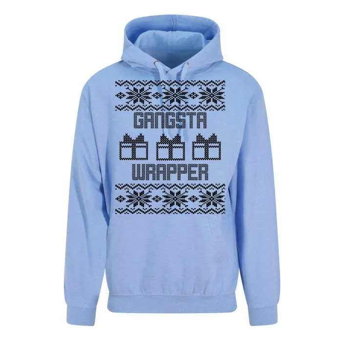 Gangster Wrapper Ugly Christmas Unisex Surf Hoodie