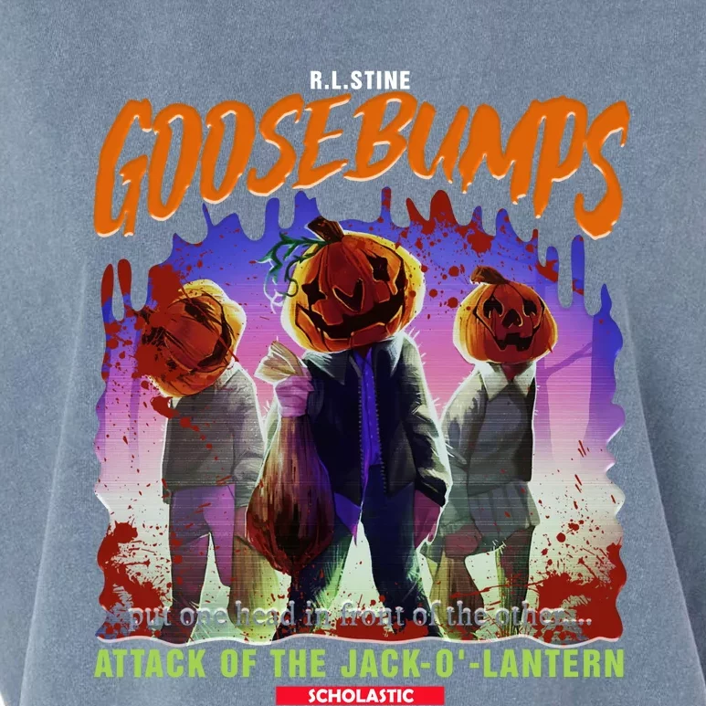 Goosebumps Attack Of Jack O Lantern One Day At Horror Land Classic Garment-Dyed Women's Muscle Tee