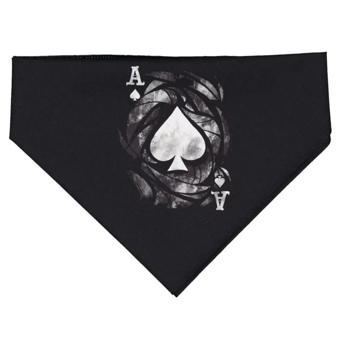 Grunge Ace Of Spades USA-Made Doggie Bandana