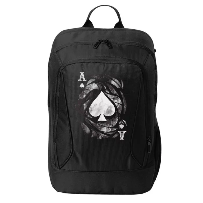 Grunge Ace Of Spades City Backpack