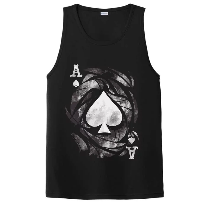 Grunge Ace Of Spades Performance Tank