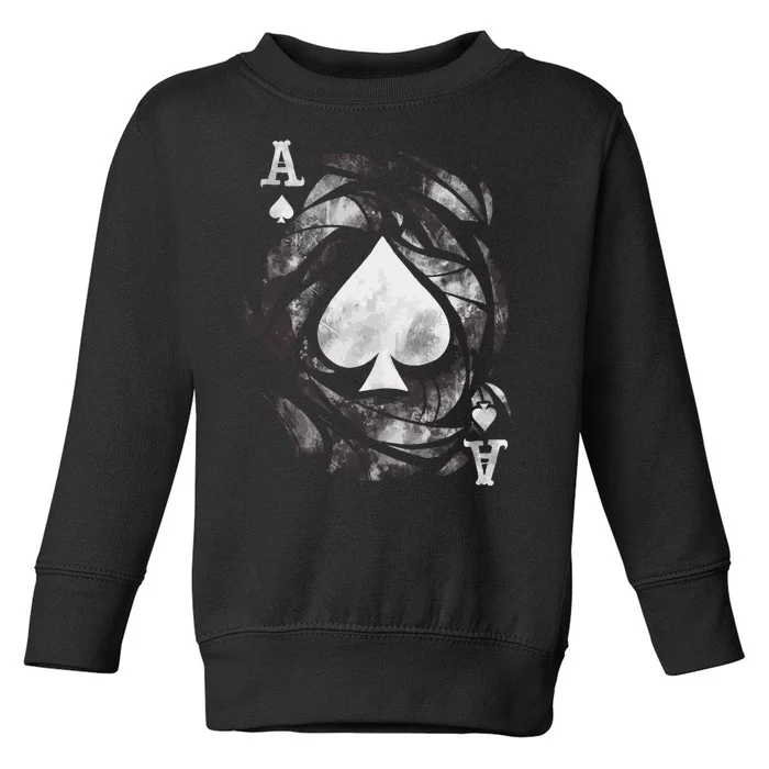 Grunge Ace Of Spades Toddler Sweatshirt