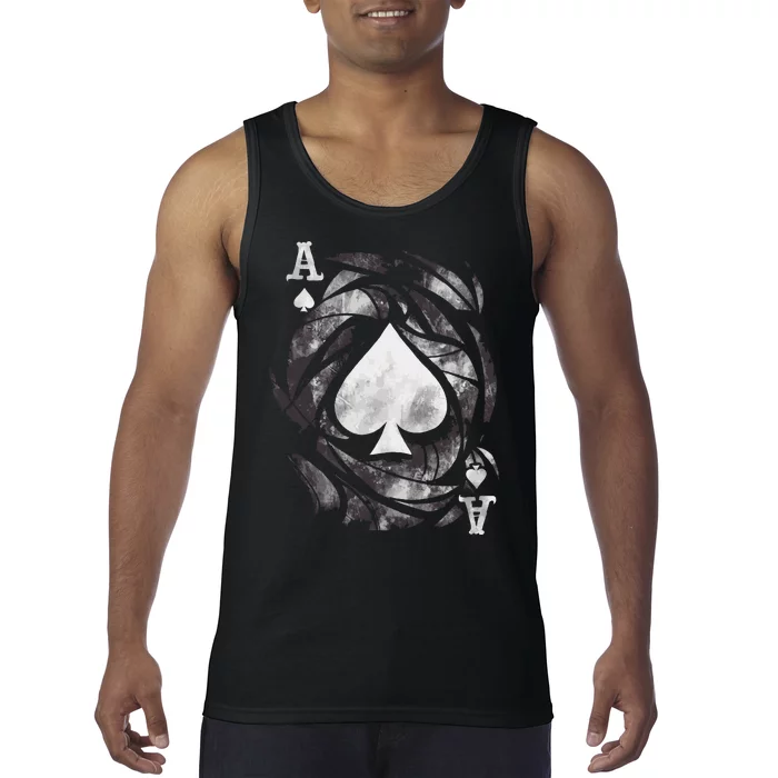 Grunge Ace Of Spades Tank Top