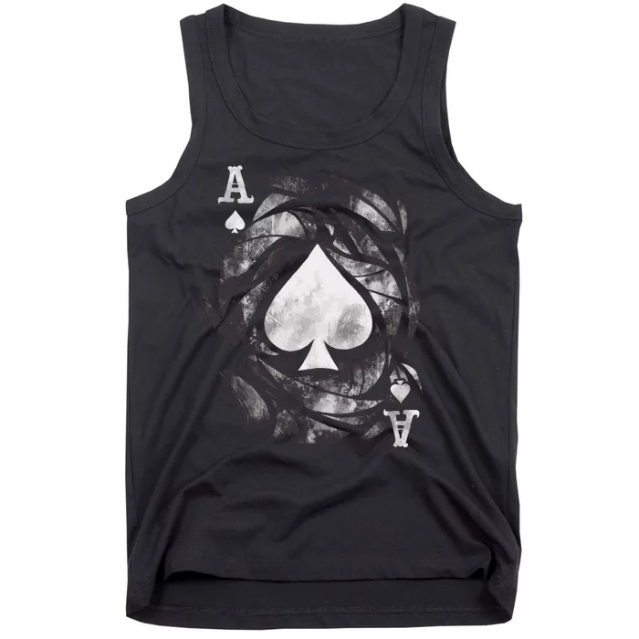 Grunge Ace Of Spades Tank Top