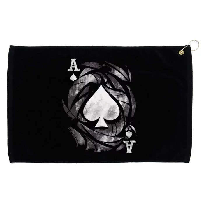 Grunge Ace Of Spades Grommeted Golf Towel