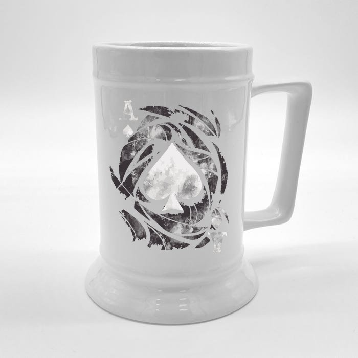 Grunge Ace Of Spades Front & Back Beer Stein