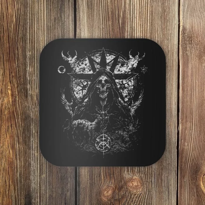 Gothic Aesthetic Occult Unholy Grunge Emo Punk Coaster