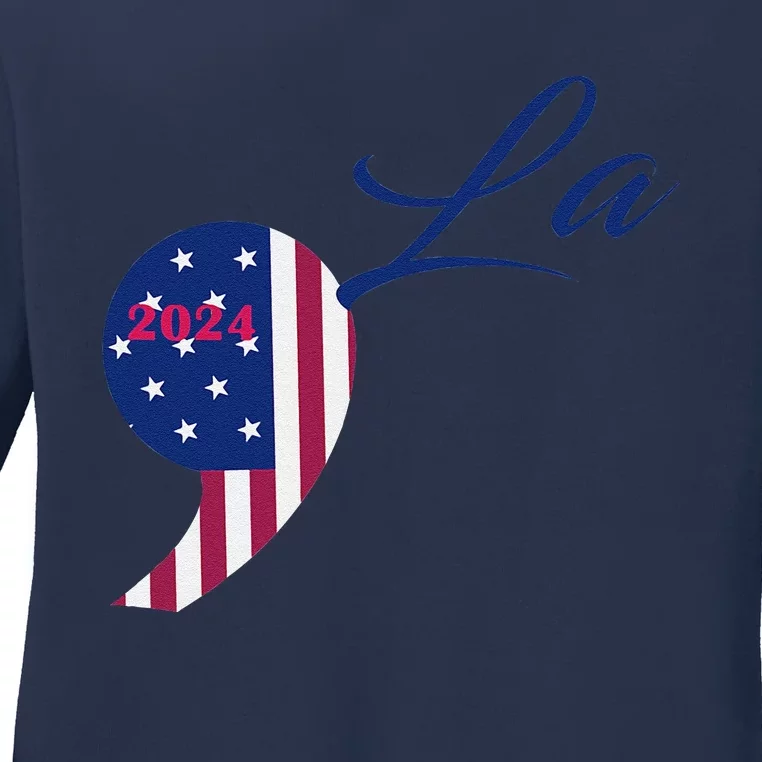 Go All Out Comma La 2024 Ladies Long Sleeve Shirt