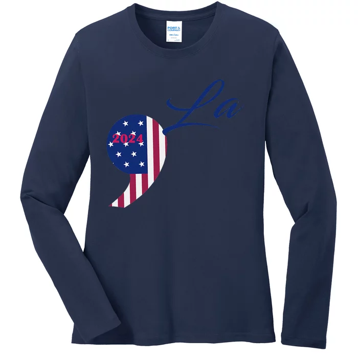 Go All Out Comma La 2024 Ladies Long Sleeve Shirt