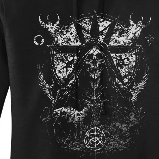 Gothic Aesthetic Occult Unholy Grunge Emo Punk Women's Pullover Hoodie