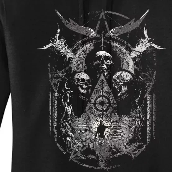 Gothic Aesthetic Occult Unholy Grunge Emo Punk Women's Pullover Hoodie