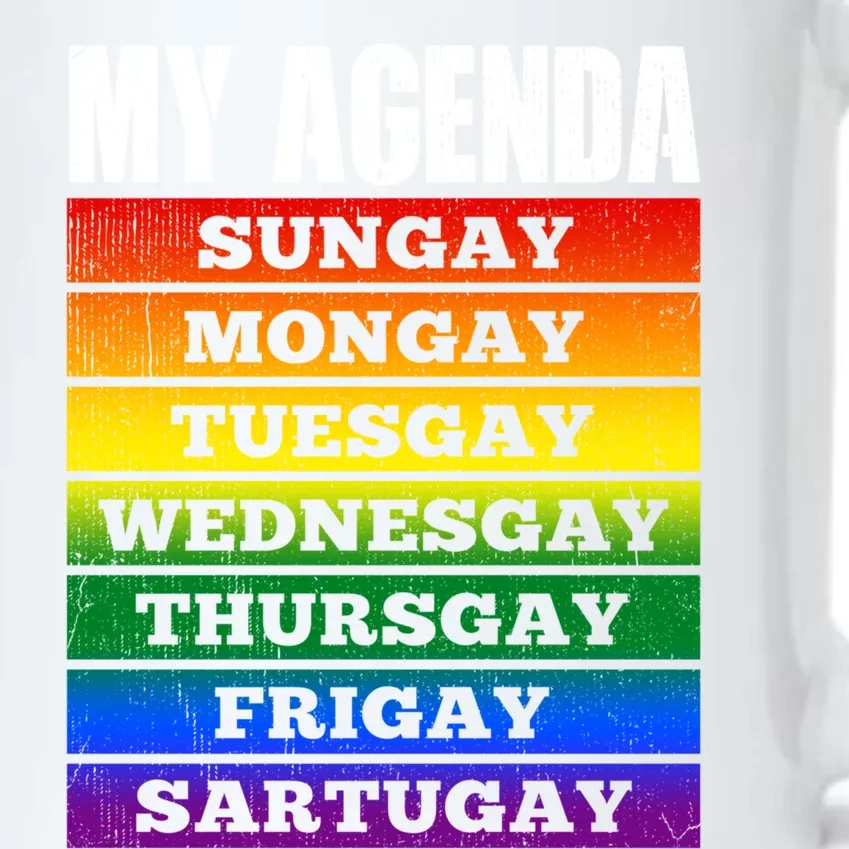 Gay Agenda Pride Rainbow Flag Lgbtq Funny Lgbt Pride Month Gift Black Color Changing Mug