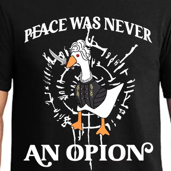 Goose Astarion Peace Was An Never Option Pajama Set