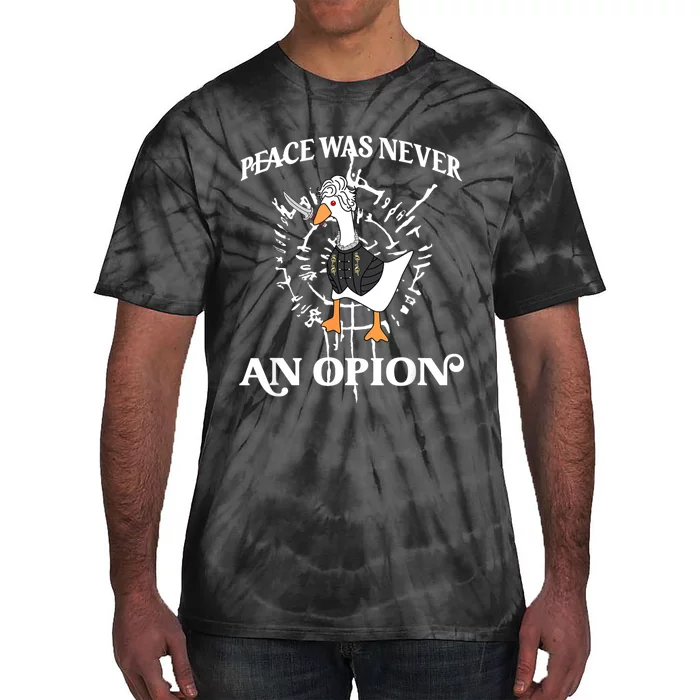 Goose Astarion Peace Was An Never Option Tie-Dye T-Shirt