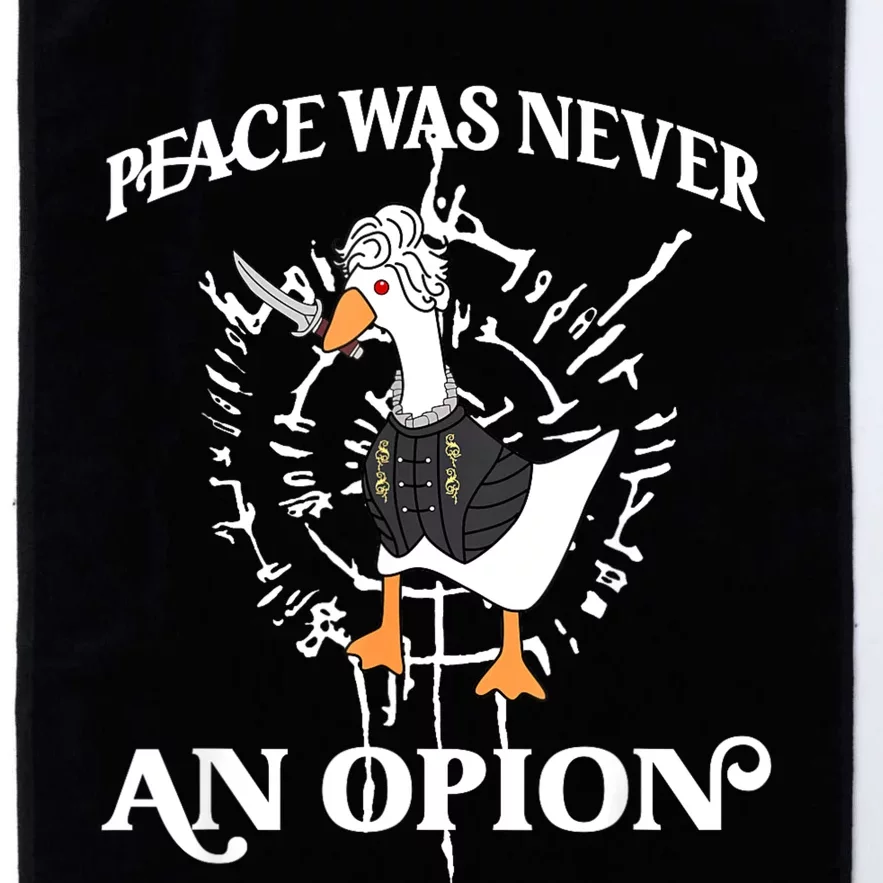 Goose Astarion Peace Was An Never Option Platinum Collection Golf Towel