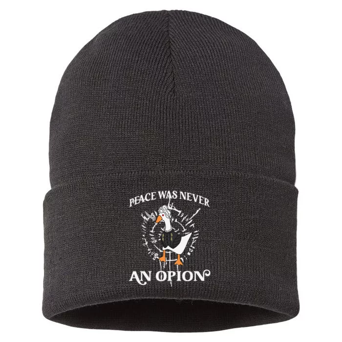 Goose Astarion Peace was an Never Option Sustainable Knit Beanie