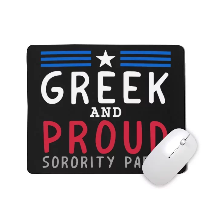 Greek And Proud Women Sorority Party Pro Kamala Harris Mousepad