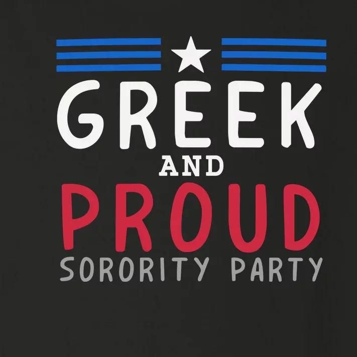 Greek And Proud Women Sorority Party Pro Kamala Harris Toddler Long Sleeve Shirt