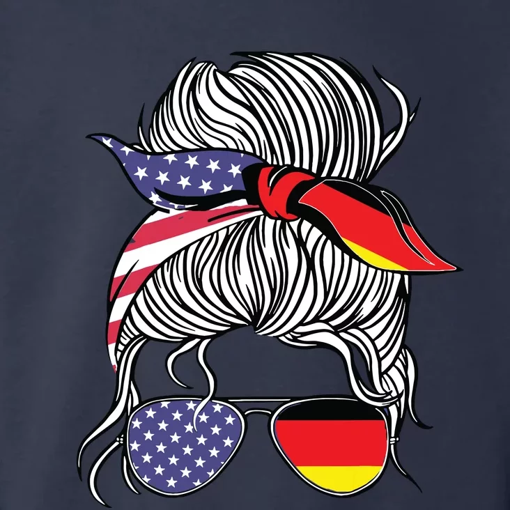 German American Patriot Grown Proud Girl Flag Toddler Hoodie